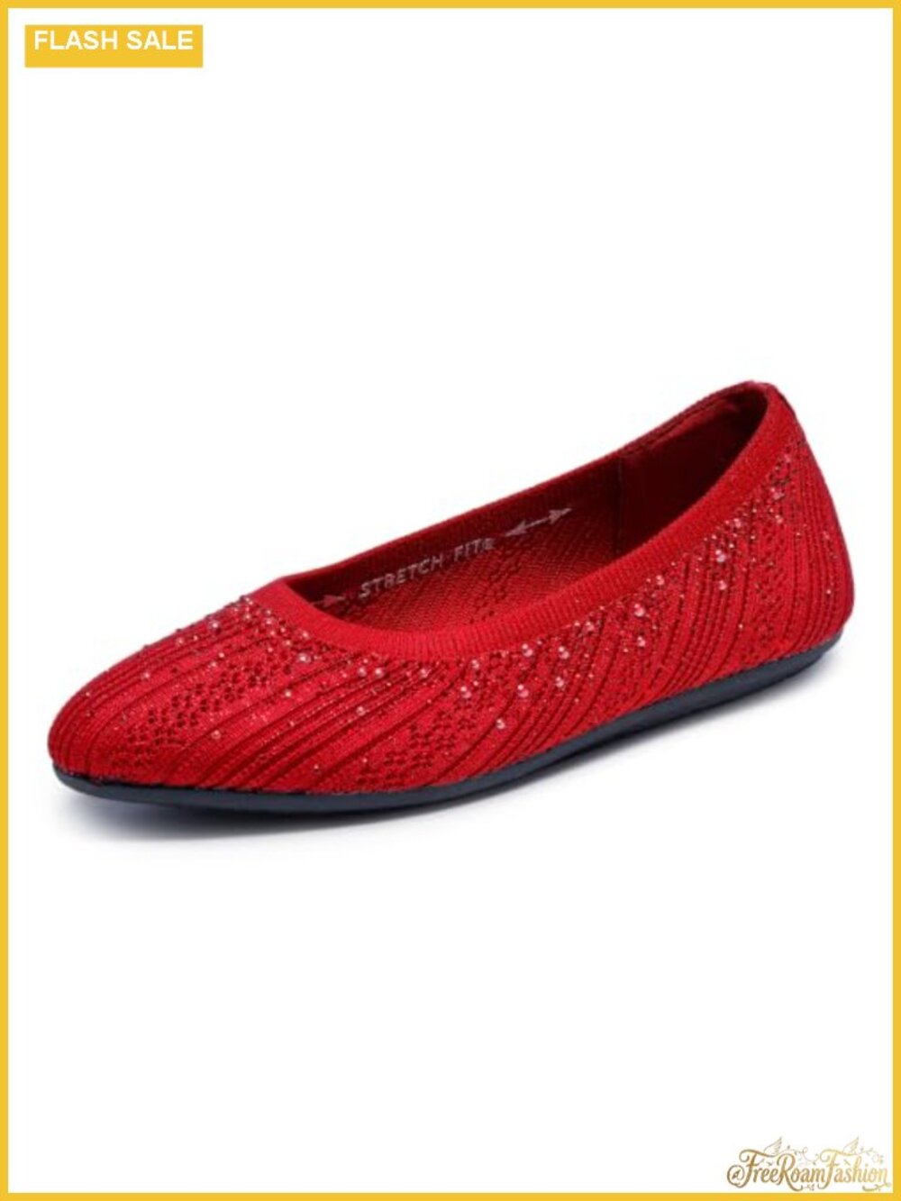 Skechers Cleo 2.0 Glitzy Daze Sparkle Knit Slip-On Flats